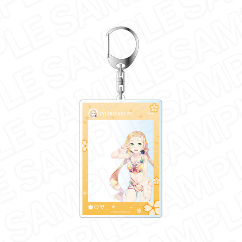 "Yūki Yuna Is a Hero: The Chapter of Full Bloom" Social Media-Style Acrylic Keychain - PALE TONE Series: Inubōzaki-style Cherry Blossom Swimsuit Ver.