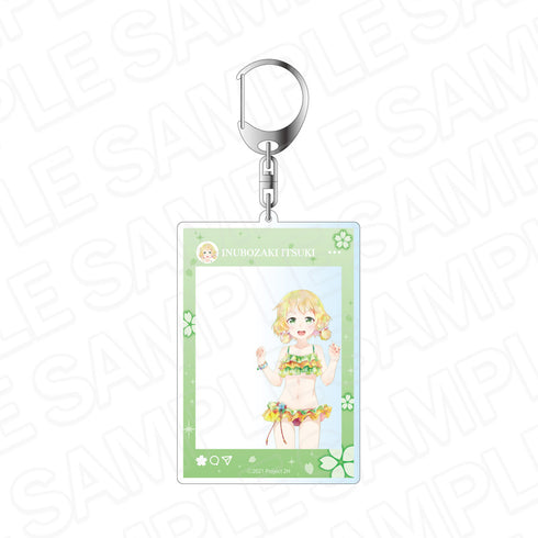 "Yūki Yuna Is a Hero: The Chapter of Full Bloom" Social Media-Style Acrylic Keychain PALE TONE Series: Inubōzaki Itsuki in Cherry Blossom Swimsuit Ver.