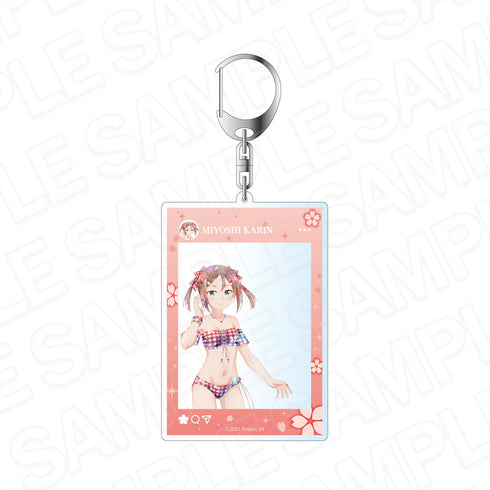 『結城友奈は勇者である 大満開の章』SNS風アクリルキーホルダー PALE TONE series 三好夏凜 桜水着 ver.
