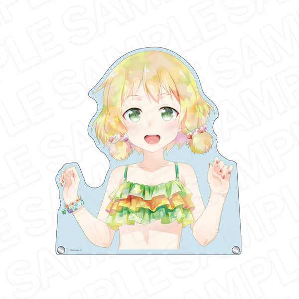 "Yuki Yuna Is a Hero: The Chapter of Full Bloom" Oversized Die-Cut Acrylic Board PALE TONE Series: Itsuki Inubosaki in Cherry Blossom Swimsuit Ver.