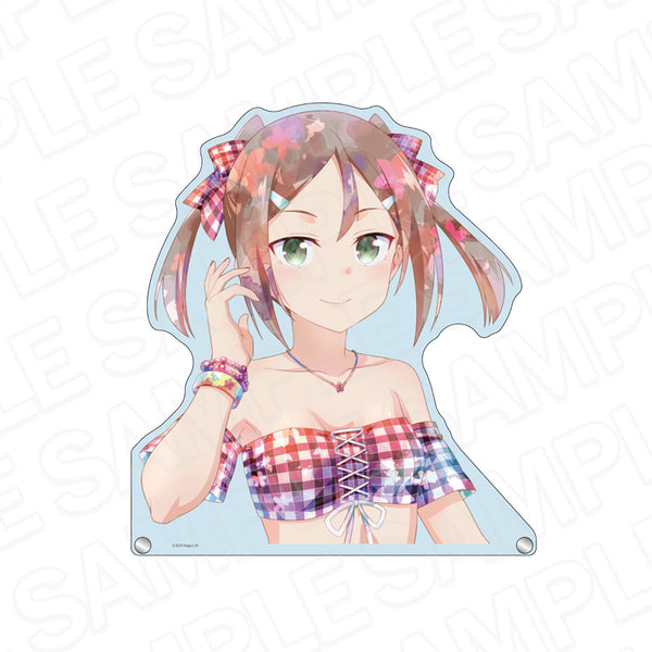 "Yūki Yuna Is a Hero: The Chapter of Full Bloom" Oversized Die-Cut Acrylic Board PALE TONE Series: Natsurin Miyoshi in Cherry Blossom Swimsuit Ver.