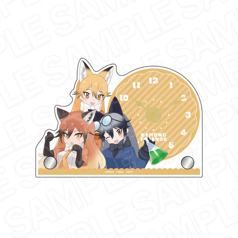 『けものフレンズ3』ミニアクリルクロック キタキツネ&ギンギツネ&アカギツネ