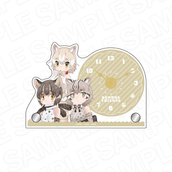 『けものフレンズ3』ミニアクリルクロック イエネコ&イリオモテヤマネコ&ツシマヤマネコ
