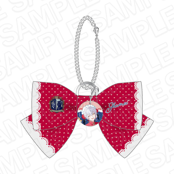 "BOYS be MAID! ~The Daily Life of the Young Master's Maid Boy Club~" Ribbon Keychain with Charm: Akira Kiku 1st Anniversary Ver.