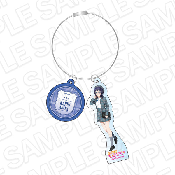 "Love Live! Nijigasaki Academy School Idol Club" Wire Keychain: Karin Asaka - Trad & Glass Ver.
