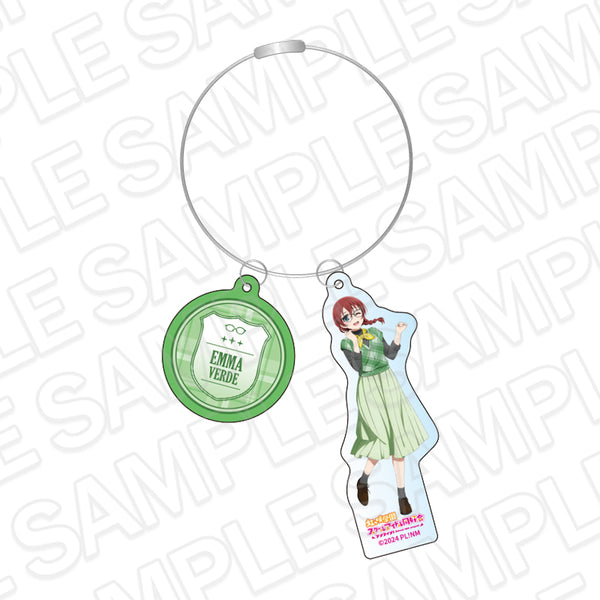 "Love Live! Nijigasaki Academy School Idol Club" Wire Keychain: Emma Verde "Trad & Glass" Ver.