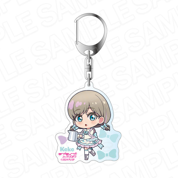 "Love Live! Superstar!!" Acrylic Keychain: Tang Keke "Tea Time" Chibi Version