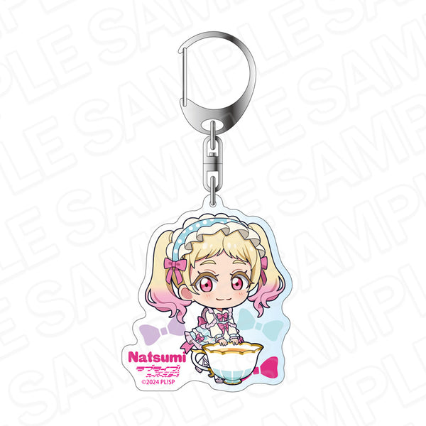 "Love Live! Superstar!!" Acrylic Keychain: Natsumi Onizuka "Tea Time" Chibi Ver.