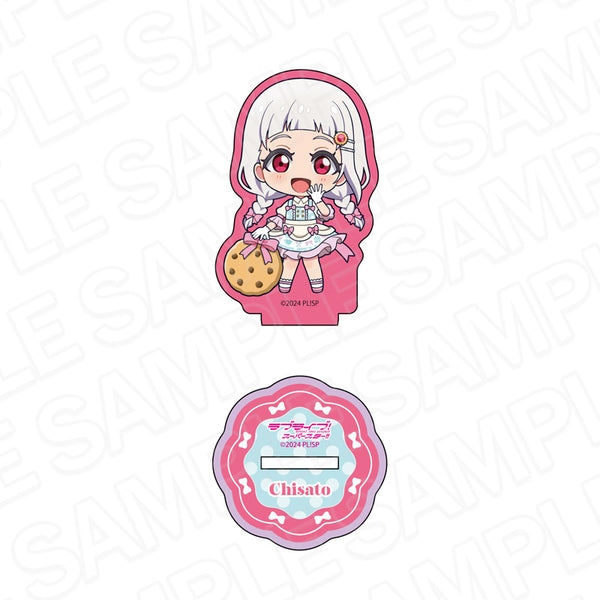 "Love Live! Superstar!!" Glitter Mini Acrylic Figure: Chisato Arashi "Tea Time" Chibi Ver.
