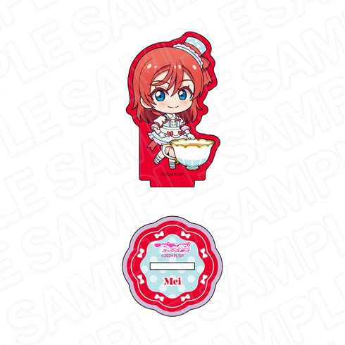 《Love Live! SuperStar!!》亮片迷你壓克力手辦 米女梅 茶會 Q版 ver.