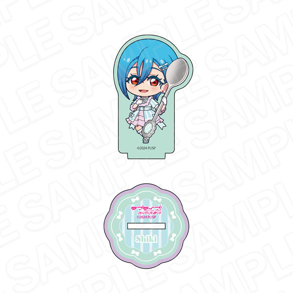 "Love Live! Superstar!!" Glitter Mini Acrylic Figure: Shiki Wakana "Tea Time" Chibi Ver.