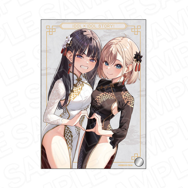 『IDOL×IDOL STORY!』ミニアクリルアート 美海&依吹 龍チャイナ服 ver.