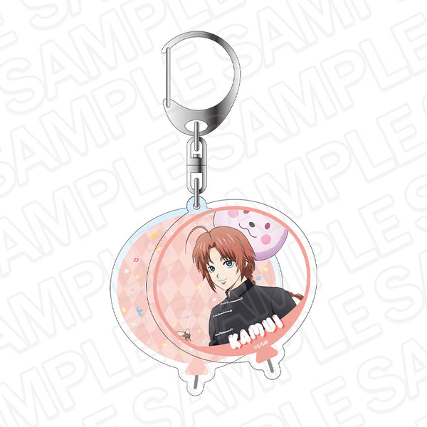 "Gintama: The New Movie - The Great Fire of Yoshiwara" Slide Keychain: Kamui (BALLOON Ver.)