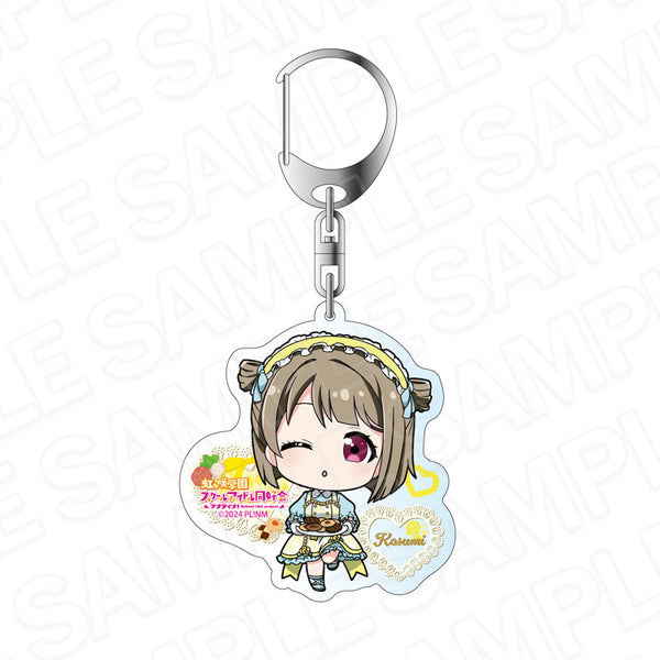 《Love Live! 虹咲學園校園偶像同好會》壓克力鑰匙圈 中須霞 茶歇 Q版 ver.
