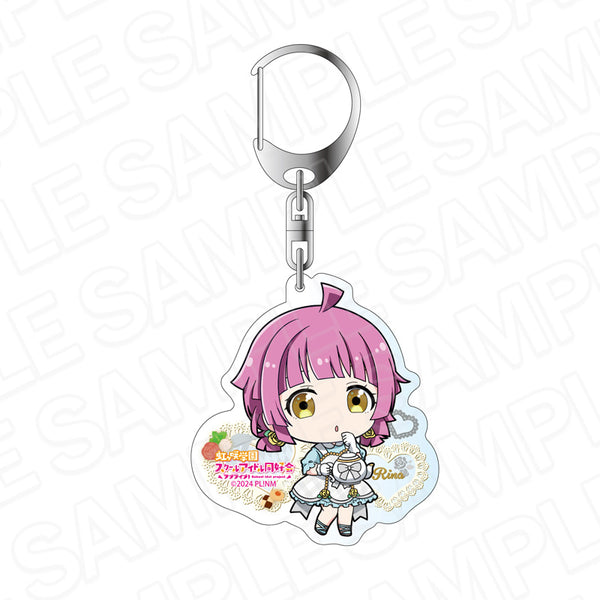 『ラブライブ!虹ヶ咲学園スクールアイドル同好会』アクリルキーホルダー 天王寺璃奈 ティータイム デフォルメ ver.