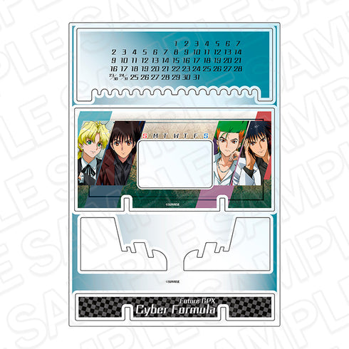"New Century GPX Cyber Formula SIN" Acrylic Perpetual Calendar (Chair Version)