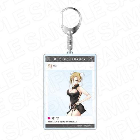 『帰ってください! 阿久津さん』SNS風アクリルキーホルダー 阿久津リコ チャイナドレス ver.