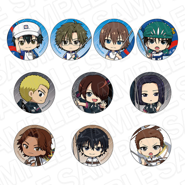 "New Prince of Tennis" Badge (Random) A Flag Mini-Character Ver. Set