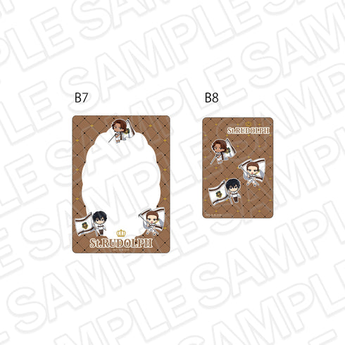 "New Prince of Tennis" Hard Card Case Set: St. Rudolf Flag Mini-Character Ver.