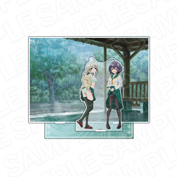 "Longing to Be a Magical Girl" Acrylic Diorama: Taking Shelter from the Rain Ver.