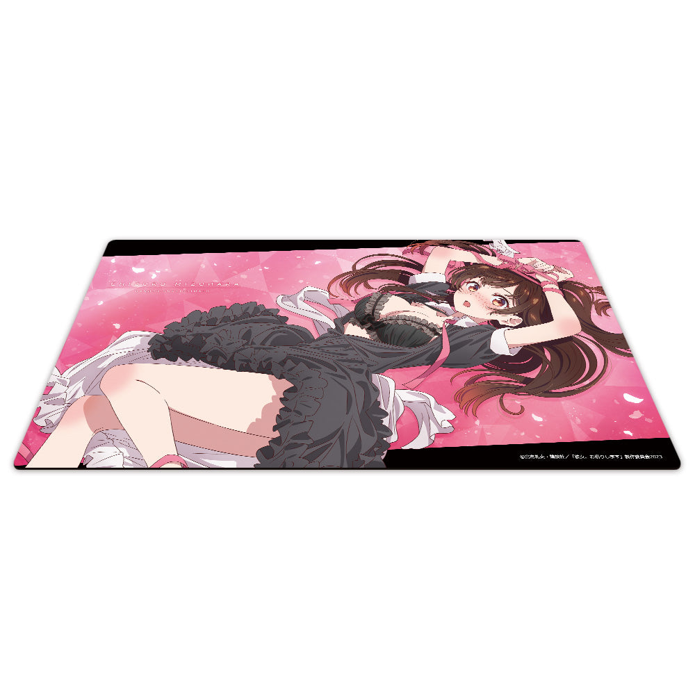 アニメキャラクター水原 千鶴マウスパッド ラバーマット 彼女、お借り