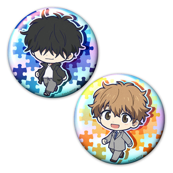 『鴨乃橋ロンの禁断推理』ついてっくオーロラ缶バッジセット