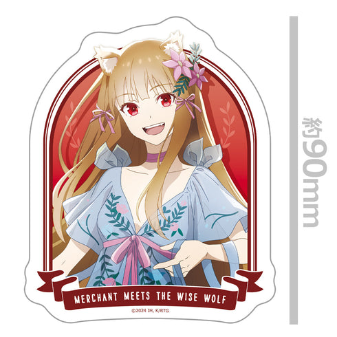 『狼と香辛料 MERCHANT MEETS THE WISE WOLF』ダイカットステッカー ホロ ドレスver. 【描き下ろし】