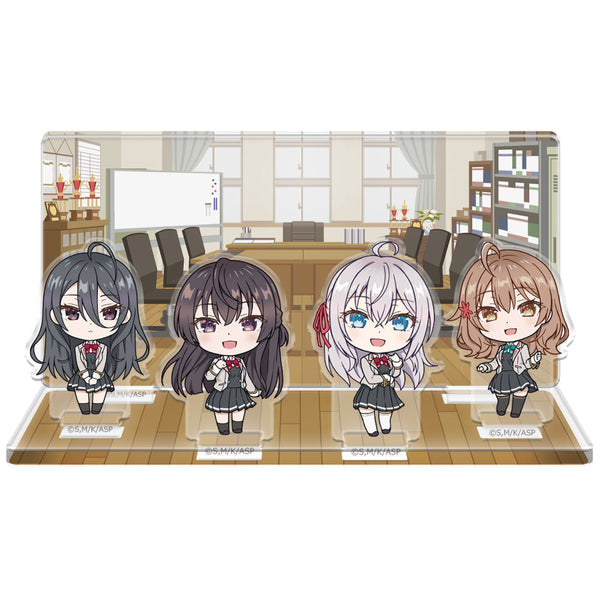 『時々ボソッとロシア語でデレる隣のアーリャさん』アクリルジオラマ デフォルメキャラ アーリャ&有希&マーシャ&綾乃