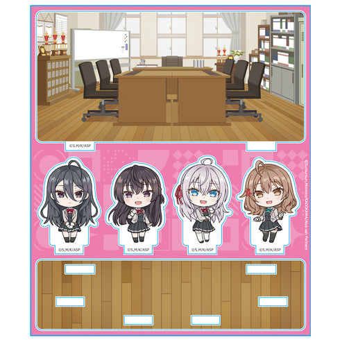 『時々ボソッとロシア語でデレる隣のアーリャさん』アクリルジオラマ デフォルメキャラ アーリャ&有希&マーシャ&綾乃