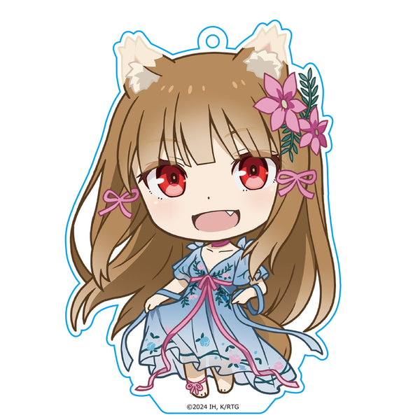『狼と香辛料 MERCHANT MEETS THE WISE WOLF』ぷにこれ!キーホルダー(スタンド付) ホロ ドレスver.