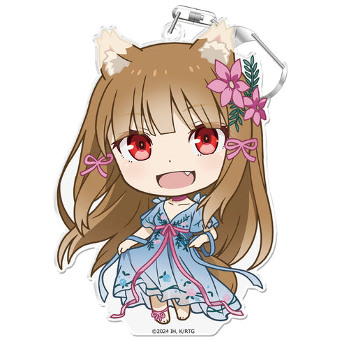 『狼と香辛料 MERCHANT MEETS THE WISE WOLF』ぷにこれ!キーホルダー(スタンド付) ホロ ドレスver.