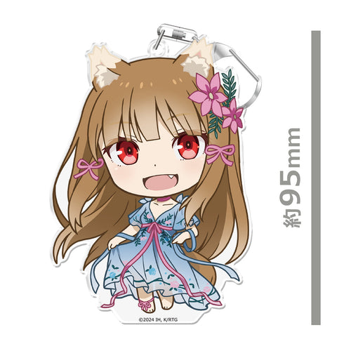 『狼と香辛料 MERCHANT MEETS THE WISE WOLF』ぷにこれ!キーホルダー(スタンド付) ホロ ドレスver.