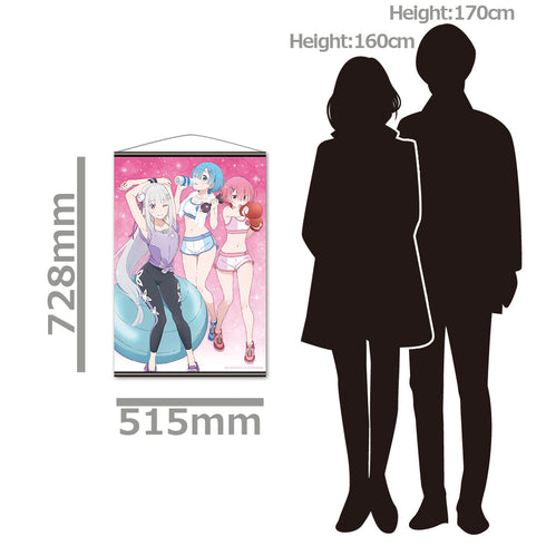 『Re:ゼロから始める異世界生活』B2タペストリー エミリア&レム&ラム