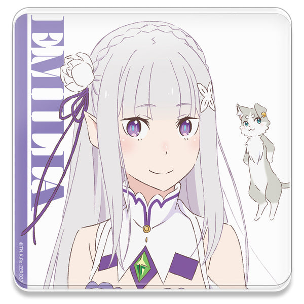『Re:ゼロから始める異世界生活』アクリルコースター エミリア&パック