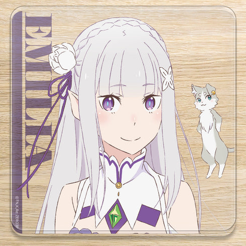 『Re:ゼロから始める異世界生活』アクリルコースター エミリア&パック