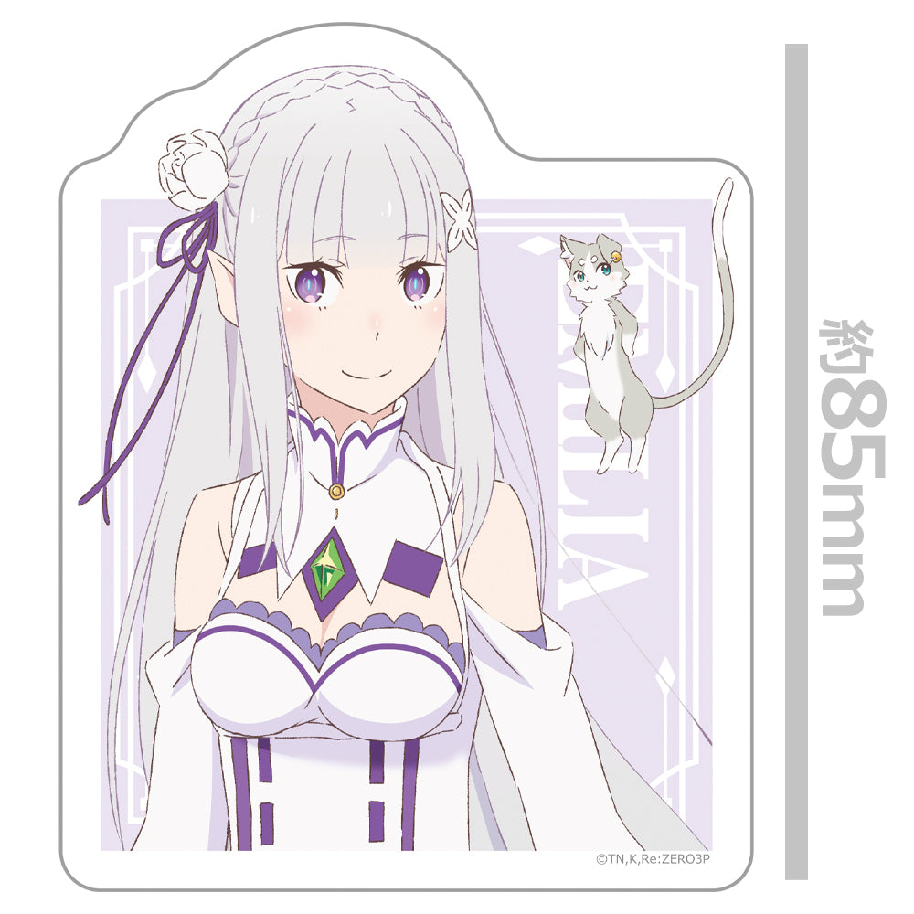 Re:ゼロから始める異世界生活』ダイカットステッカー エミリア – Anime