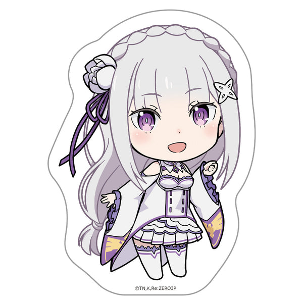 『Re:ゼロから始める異世界生活』ダイカットステッカー エミリア デフォルメver.