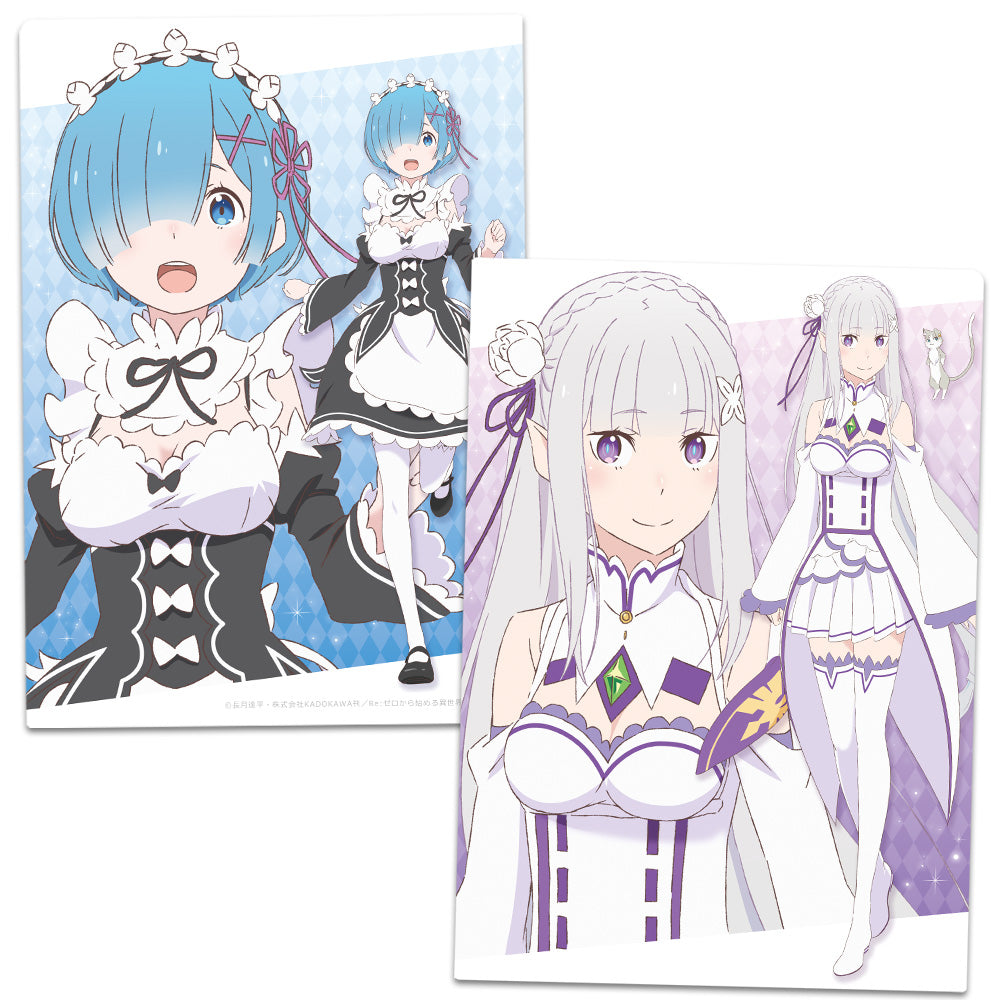 Re:ゼロから始める異世界生活』クリアファイル エミリア&レム – Anime