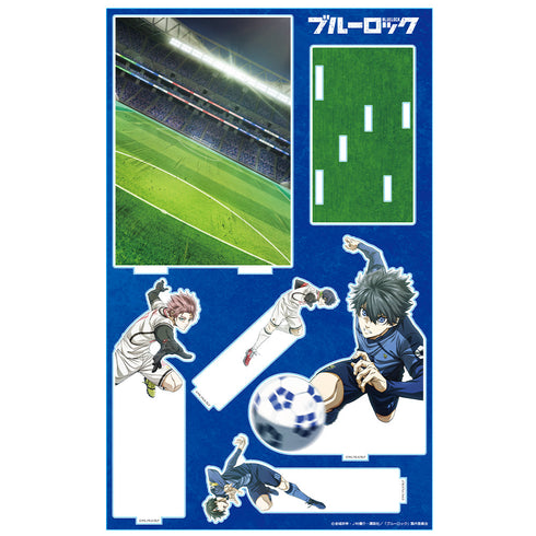 『ブルーロック』アクリルジオラマ 潔&凛&冴&愛空