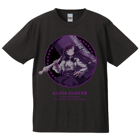 『ギルドの受付嬢ですが、残業は嫌なのでボスをソロ討伐しようと思います』Tシャツ アリナ・クローバー