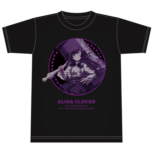 『ギルドの受付嬢ですが、残業は嫌なのでボスをソロ討伐しようと思います』Tシャツ アリナ・クローバー