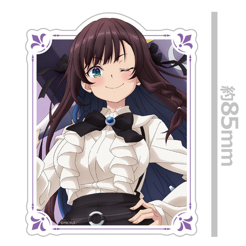 『ギルドの受付嬢ですが、残業は嫌なのでボスをソロ討伐しようと思います』ダイカットステッカー アリナ・クローバー