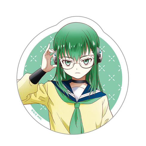 『もめんたりー・リリィ』ダイカットステッカー 薄墨ひなげし