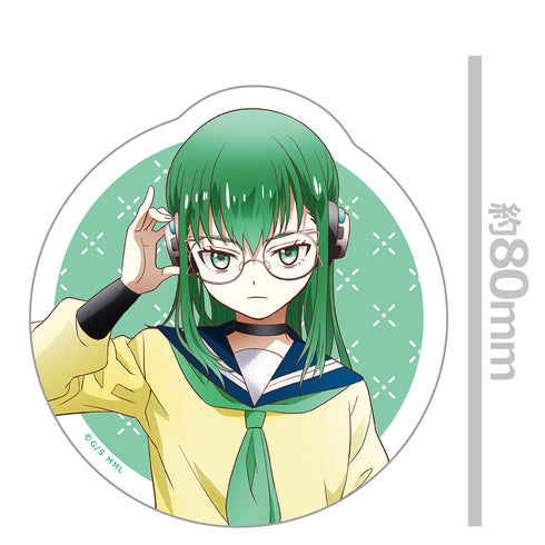 『もめんたりー・リリィ』ダイカットステッカー 薄墨ひなげし