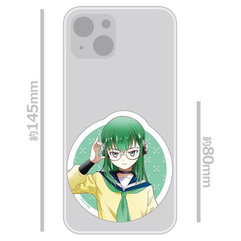 『もめんたりー・リリィ』ダイカットステッカー 薄墨ひなげし