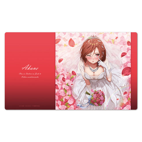 『クラスの大嫌いな女子と結婚することになった。』キャラクターラバーマット 朱音 ウェディングドレスver.