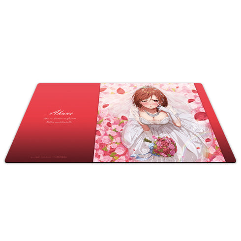 『クラスの大嫌いな女子と結婚することになった。』キャラクターラバーマット 朱音 ウェディングドレスver.