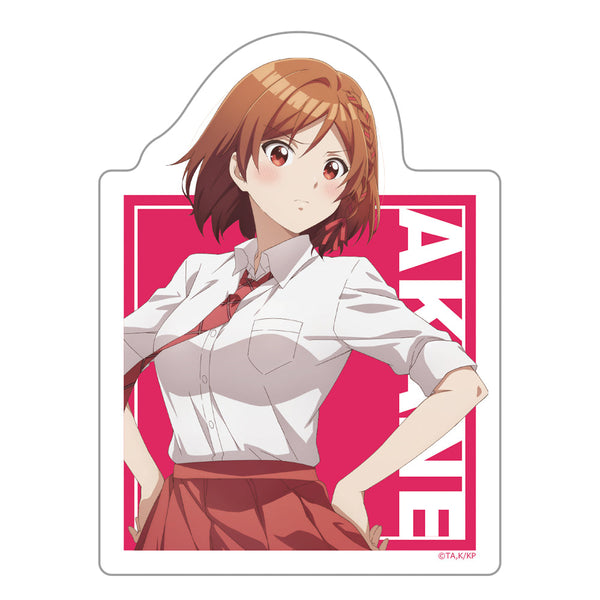 『クラスの大嫌いな女子と結婚することになった。』ダイカットステッカー 朱音 制服ver.