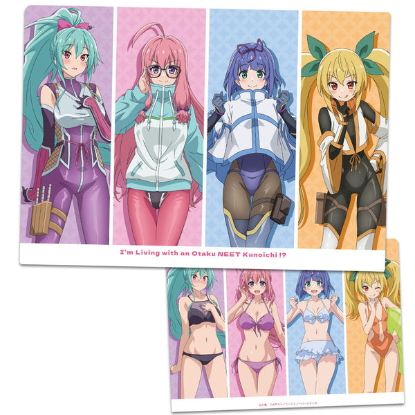 『ニートくノ一となぜか同棲はじめました』クリアファイル 白津莉&彩夢&緋那&叶愛