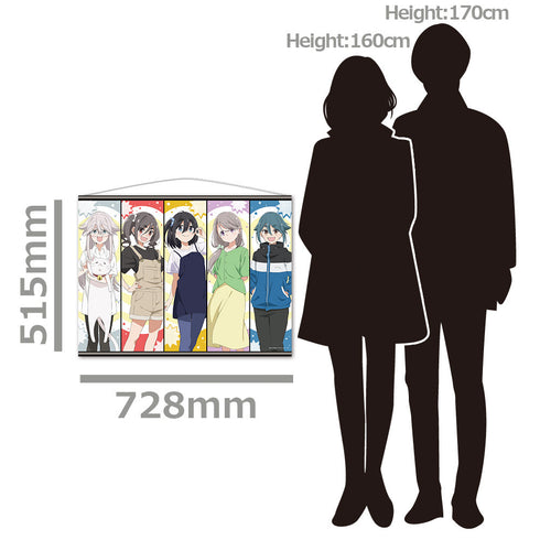 『mono』B2タペストリー さつき、アン、桜子、春乃&たいしょう、華子